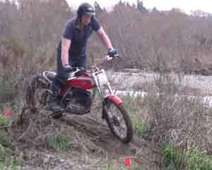 Waikuku Classic Trials Mike Elliott. Yamaha TY250